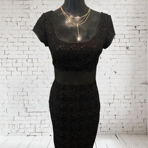 White House Black Market Black Lace Dress